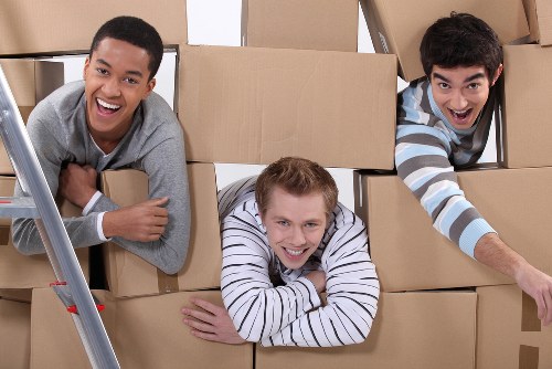 Student packing essentials prepared for a Saintpancras move