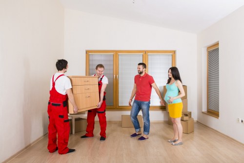 Office removal service preparing business equipment in Saintpancras