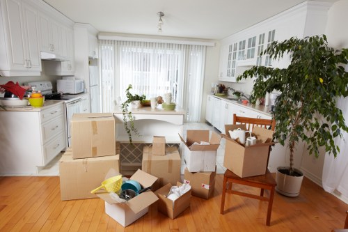 Saintpancras Removals team preparing a moving service booking