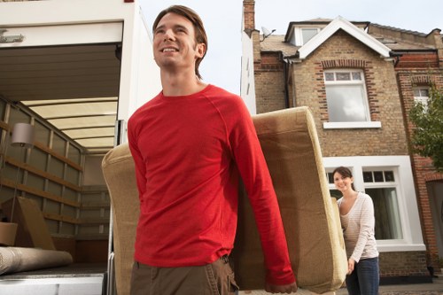 Saintpancras Removals team preparing a local move with care