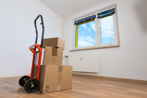Low-carbon van used for eco-friendly removals in London