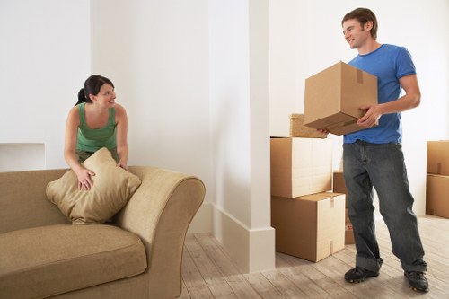 Business storage and setup support after office relocation in Saintpancras